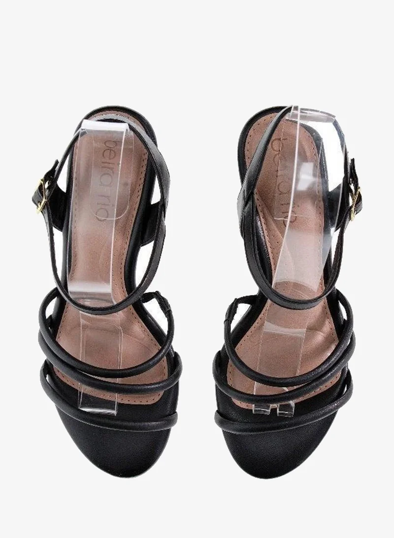 Beira Rio Black Heels Sandal for Women – Stylish Ladies Heel Sandals & Sling Back Heels for Girls for Women | Best Price UAE