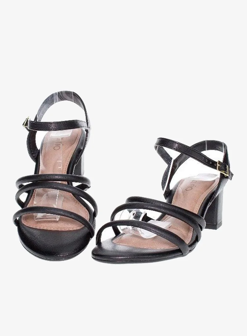 Beira Rio Black Heels Sandal for Women – Stylish Ladies Heel Sandals & Sling Back Heels for Girls for Women | Best Price UAE