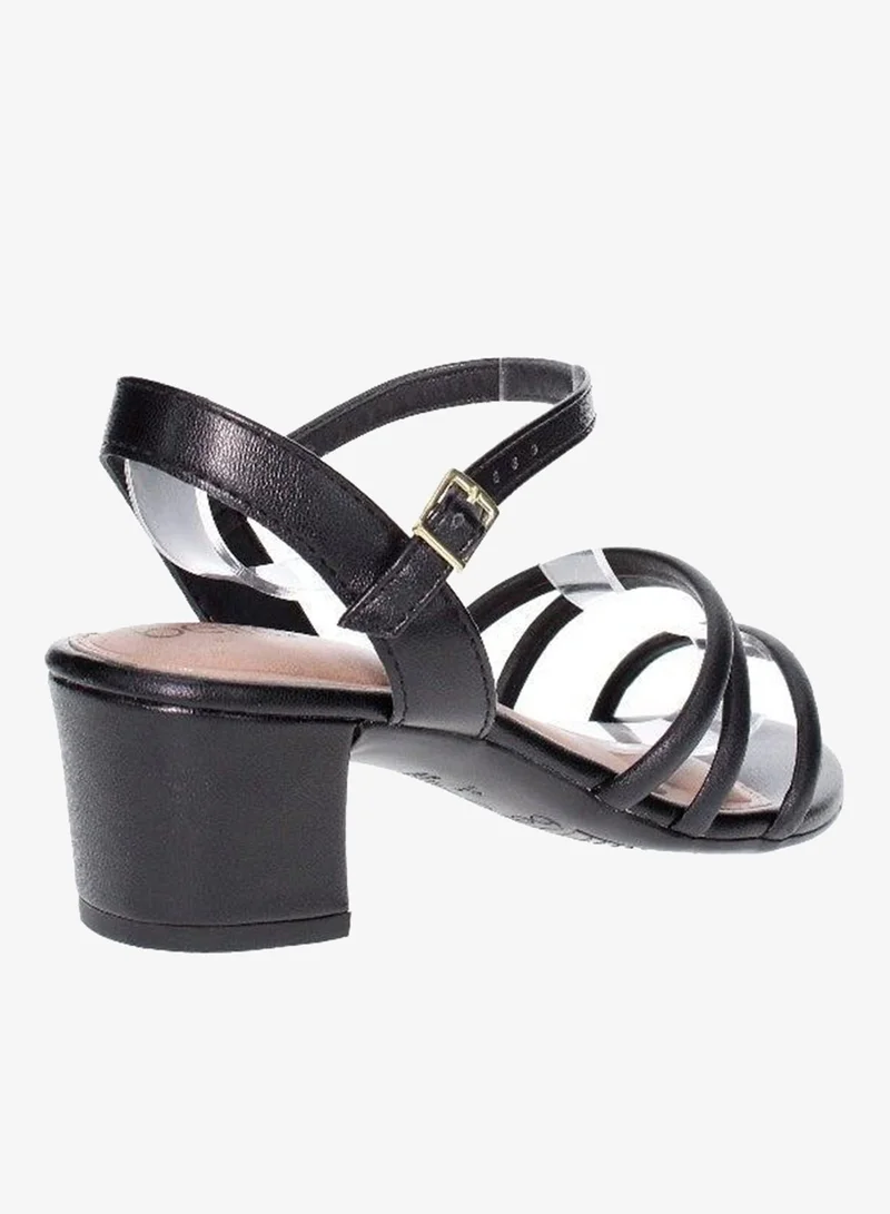 Beira Rio Black Heels Sandal for Women – Stylish Ladies Heel Sandals & Sling Back Heels for Girls for Women | Best Price UAE