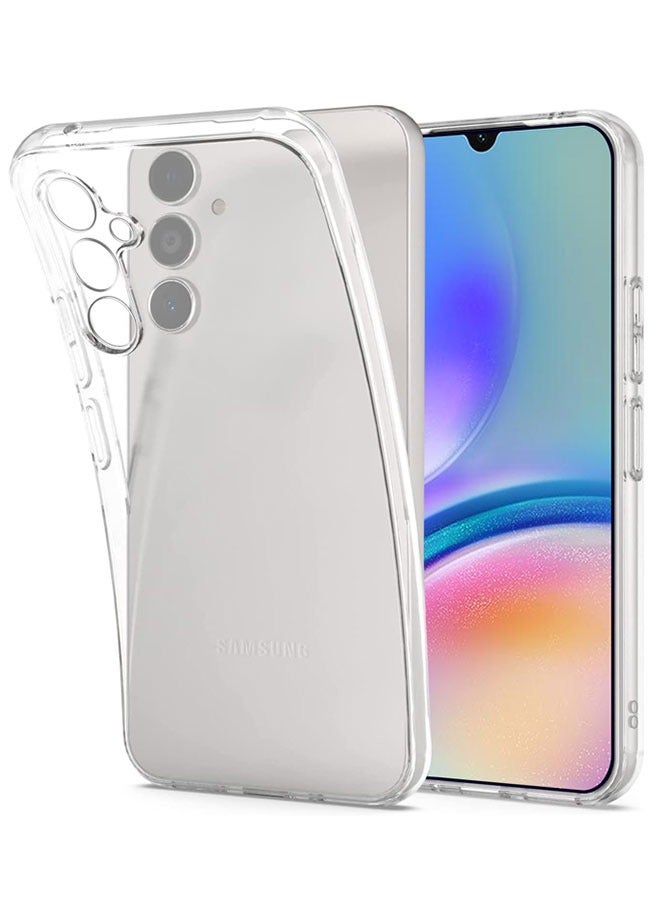 Tersely Clear Case Cover for Samsung Galaxy A05s 6.7 inch, Soft Ultra Slim Fit Shockproof Crystal TPU Protective Bumper Skin Suits Side Fingerprint - Image 1