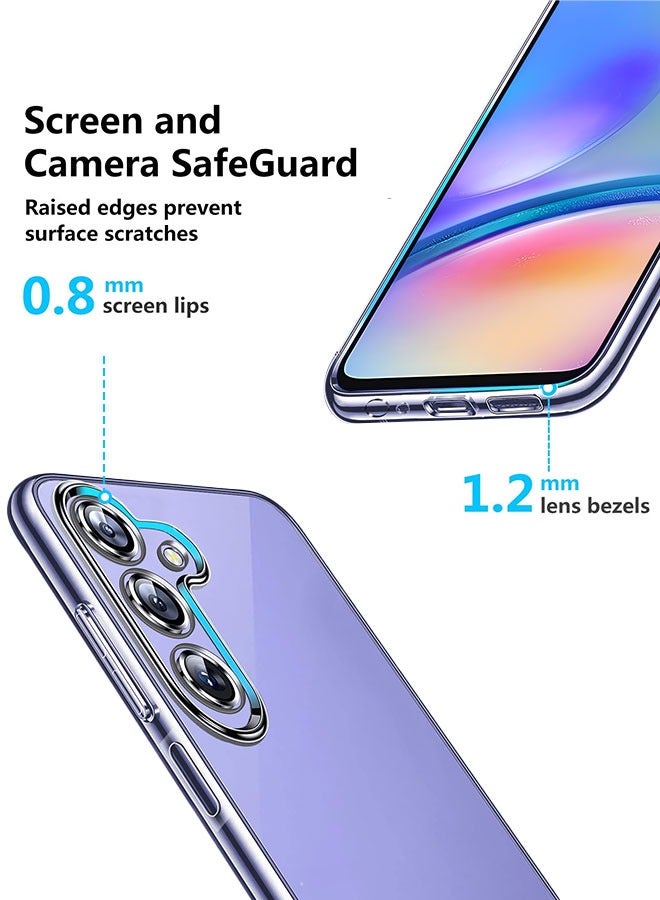 Tersely Clear Case Cover for Samsung Galaxy A05s 6.7 inch, Soft Ultra Slim Fit Shockproof Crystal TPU Protective Bumper Skin Suits Side Fingerprint - Image 4