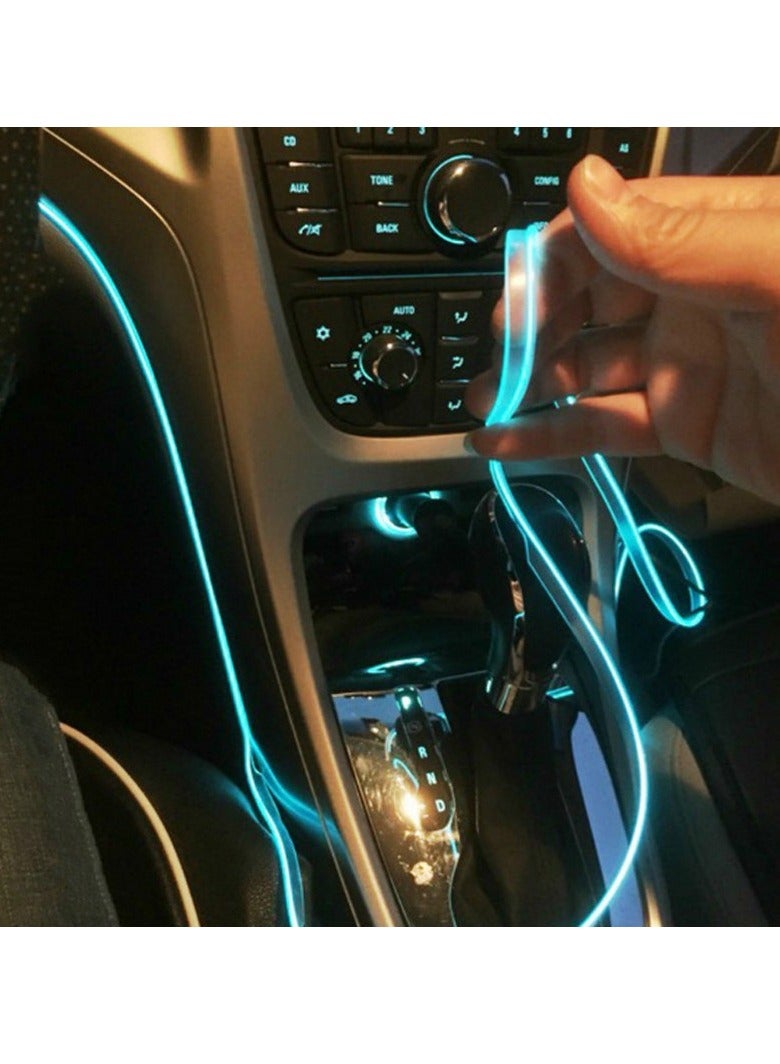 Generic 5M LED Neon Light Flexible Light Strip Rope Tube Sewable Tagled Lamp Dance Party Car Decor - Image 1