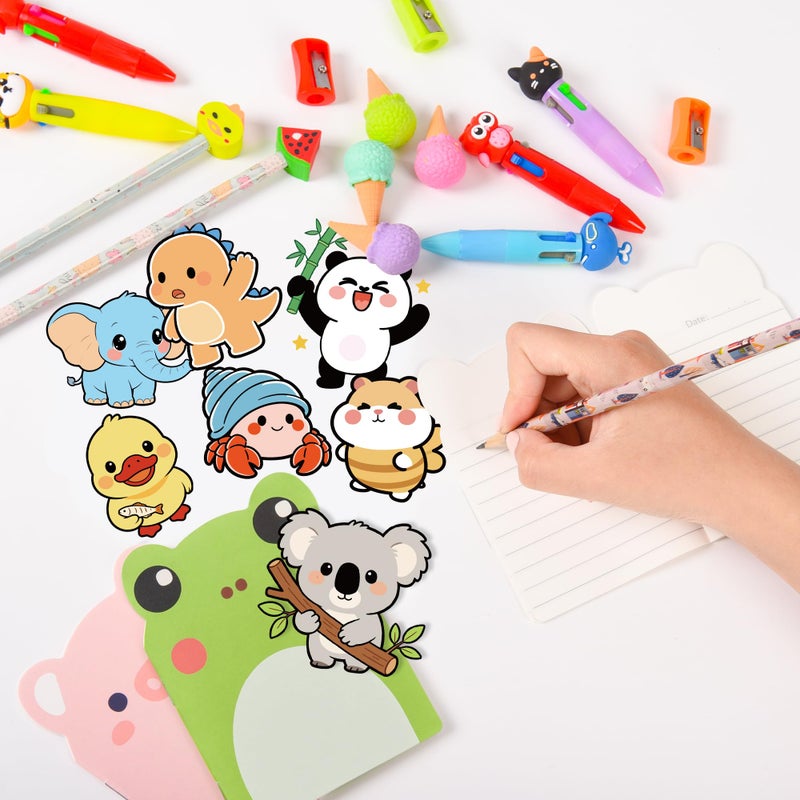 LiYiQ 247-Piece Stationery Set for Student Rewards, Pencil Erasers Notebook Stickers for Classroom Party Goodie Bags and Prizes - Image 2