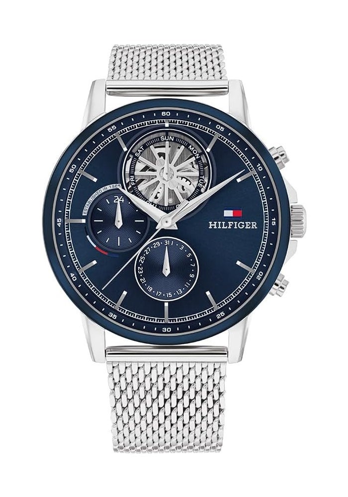 Tommy Hilfiger Men's Navy Dial Stainless Steel Bracelet Watch - Image 1