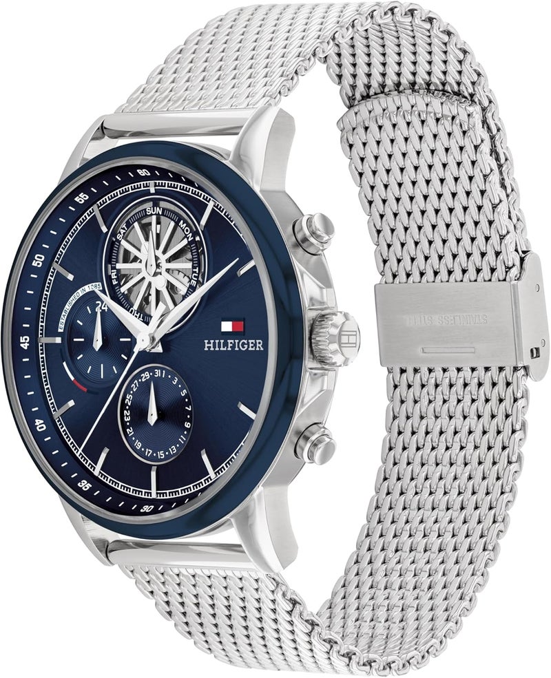 Tommy Hilfiger Men's Navy Dial Stainless Steel Bracelet Watch - Image 2