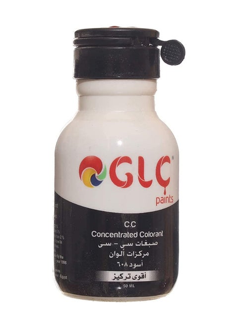 Glc Package Of Universal Oil-Based And Water-Based Colors, High Concentration 608, 50 Ml, Black