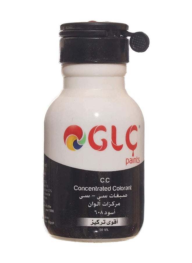 GLC - Glc Package Of Universal Oil-Based And Water-Based Colors, High Concentration 608, 50 Ml, Black - Image 1