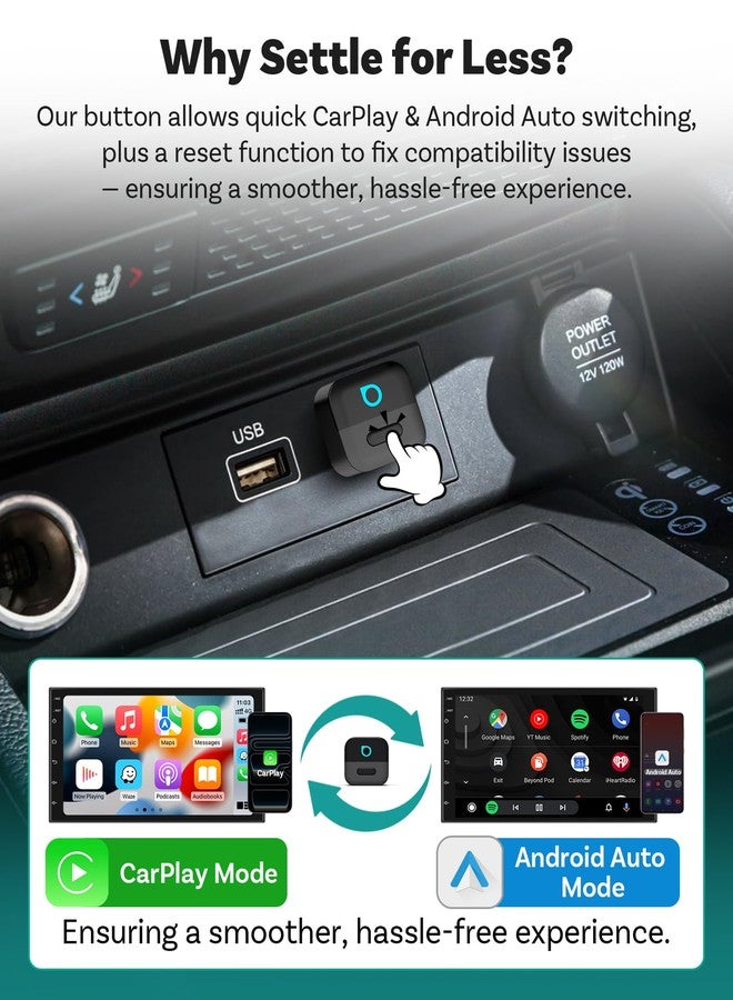 Ottocast Mini Pico Wireless Adapter - Seamless CarPlay for iPhone - Image 3