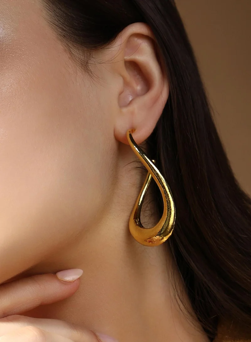 سوهي Women's The Fluid Hoop Earrings