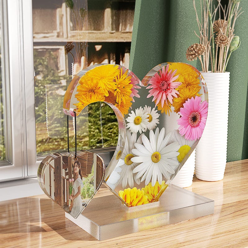 Wehous Large Photo Frame Resin Molds, Heart Shape Silicone Molds for Epoxy Resin, DIY Picture Frame Display Unique Mold for Resin Casting Art Crafts Table Home Decor Gift - Image 3