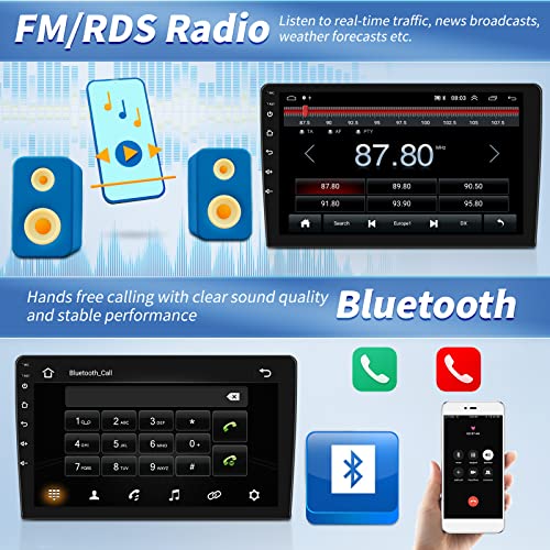 AMprime 4 Core+64G Car Radio Stereo for Hyundai Tucson IX35 2010-2015,Android 13 Wireless Carplay Android Auto,10.1 Inch Touchscreen Car Radio with GPS WiFi Bluetooth FM/RDS EQ SWC Dual USB/AUX-in - Image 5