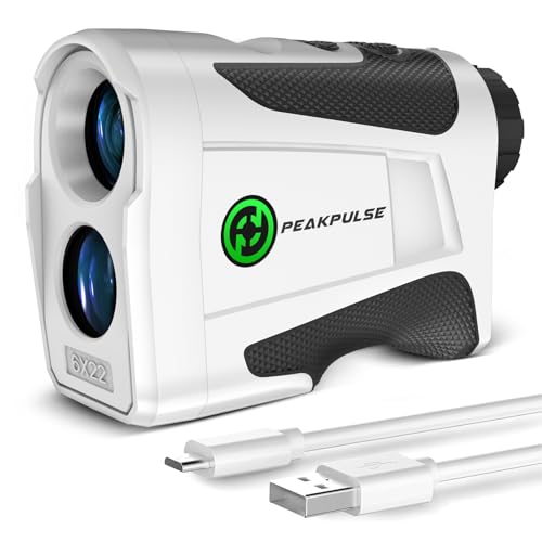 PEAKPULSE 1200 Yds Golf Rangefinder Easy to Clean Slope Magnet Rechargeable 6X Magnification Distance Range Finders Flag Pin Locked Vibration Golfer Gifts Accessories - Image 1