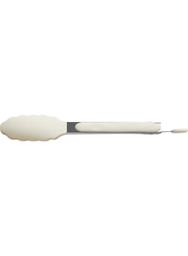 COOKER KING Chuidahuang Silicone Food Tongs, Multi-Purpose Steak Tongs, Barbecue Food Tongs, Bread Tongs, Baking Tongs, Single Piece, White - Image 3