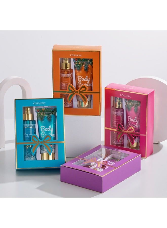 Kormesic مجموعة العناية بالجسم 120 مل + 100 جرام - مجموعة عطر رومانسي - Image 2