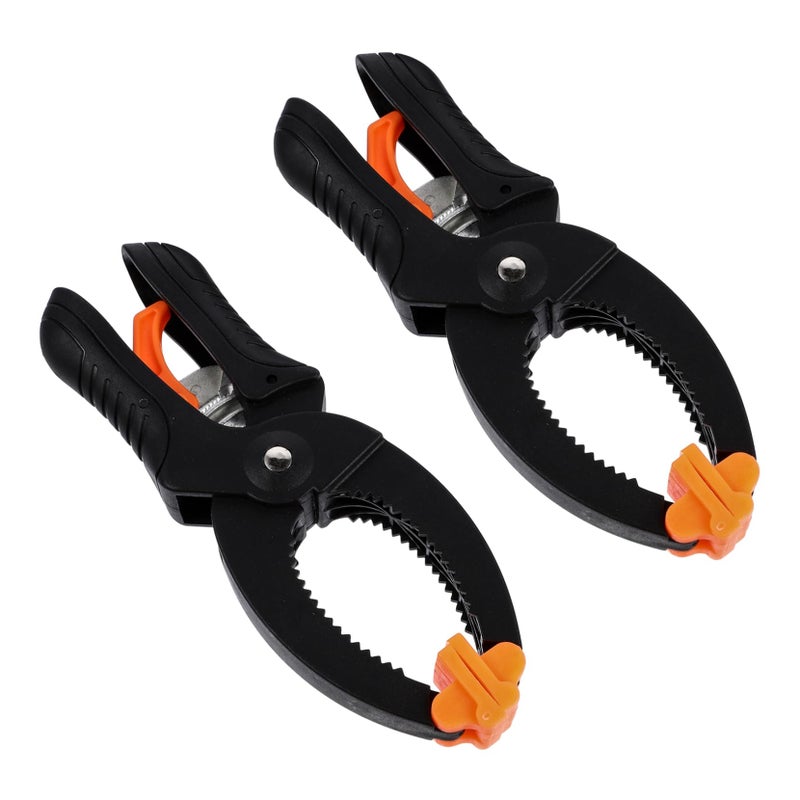 2 Pack Quick Release Spring Clamps for Photography Backdrop Woodworking Crafts Lightweight Portable Design - Image 2
