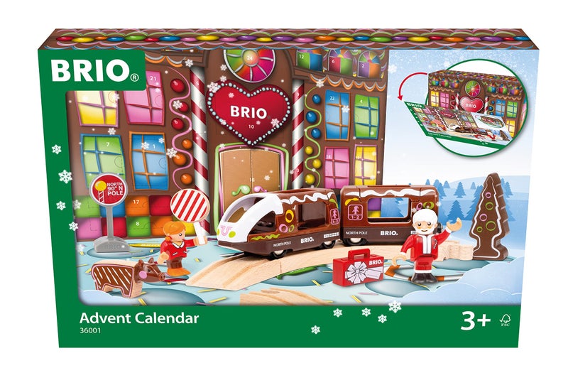 Brio تقويم عيد الميلاد 36001 من BRIO World 2022 مجموعة قطار ملحقات للأطفال من عمر 3 سنوات وما فوق متوافقة مع جميع مجموعات السكك الحديدية - Image 3