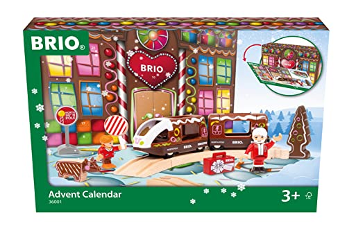 Brio تقويم عيد الميلاد 36001 من BRIO World 2022 مجموعة قطار ملحقات للأطفال من عمر 3 سنوات وما فوق متوافقة مع جميع مجموعات السكك الحديدية - Image 1