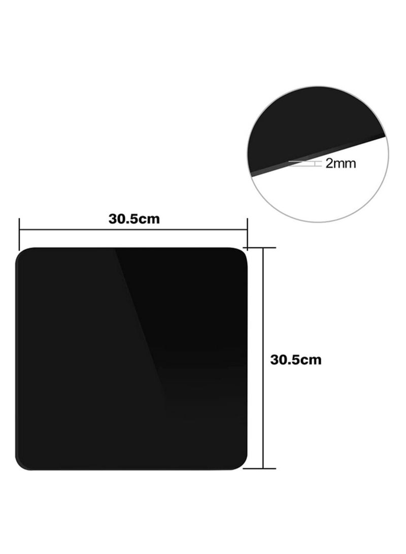 "لوحة عاكسة فوتوغرافية 30 × 30 سم، أكريليك بلاستيكي، بخلفية بيضاء وسوداء، لوحة عرض صور للاستوديو والكاميرا، للمصورين المحترفين (قطعتان)" - Image 2