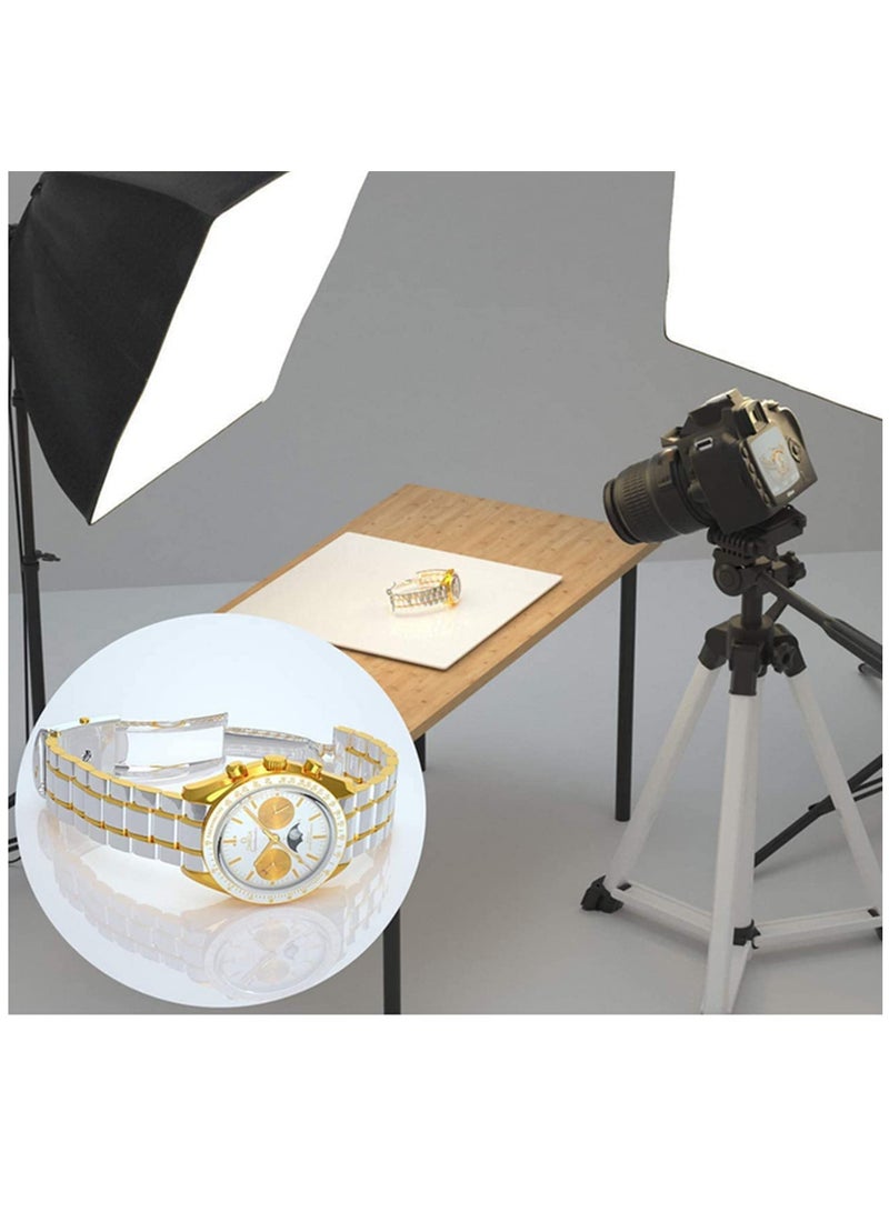 "لوحة عاكسة فوتوغرافية 30 × 30 سم، أكريليك بلاستيكي، بخلفية بيضاء وسوداء، لوحة عرض صور للاستوديو والكاميرا، للمصورين المحترفين (قطعتان)" - Image 5