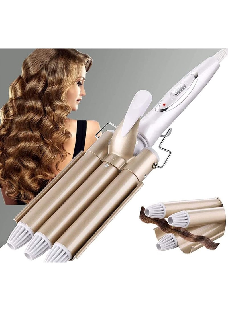 ELTRAZONE Professional Hair Tools Curling Iron Ceramic Triple Barrel Hair Styler Hair Waver Styling Tools Hair Curlers Electric Curling - Image 1
