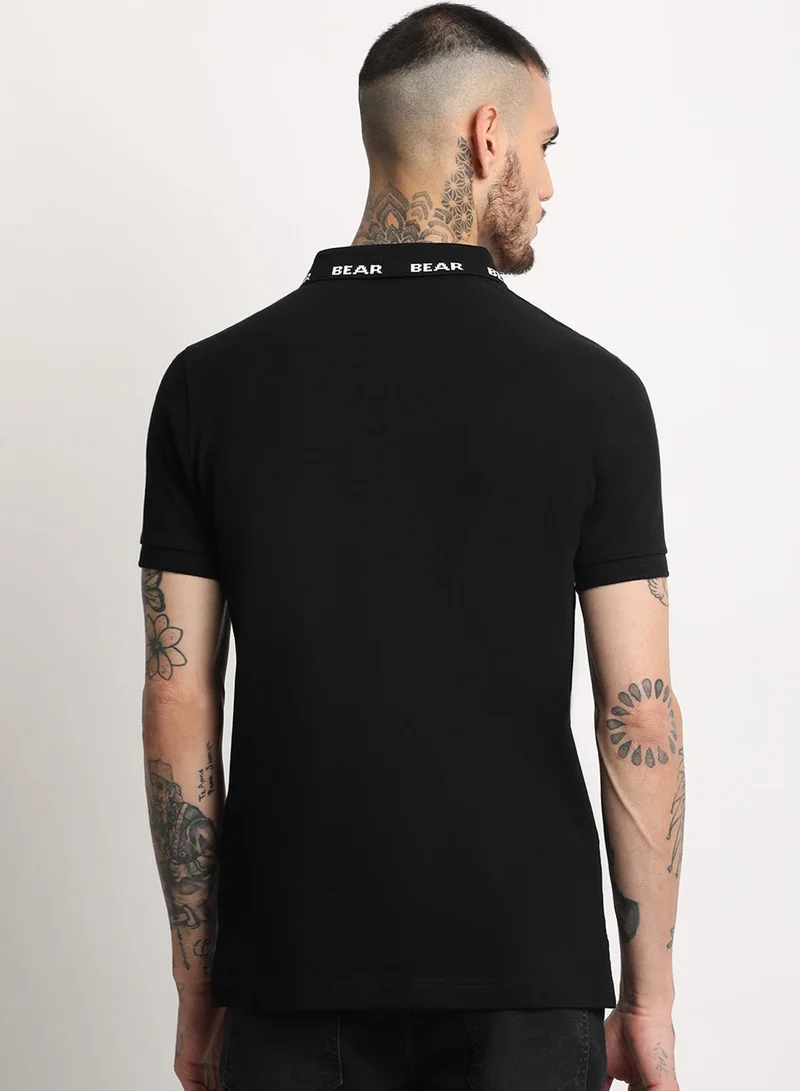 THE BEAR HOUSE Men’s Polo T-Shirt – Soft, Breathable Cotton, Classic Fit for All-Day Comfort, Stylish Casual Shirt for Summer, Everyday Wear & Outdoor Activities