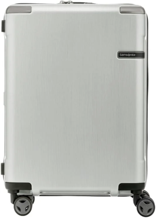 سامسونايت Samsonite Evoa 55cm Carry On Luggage with TSA Lock Lightweight Durable Silver Travel Bag