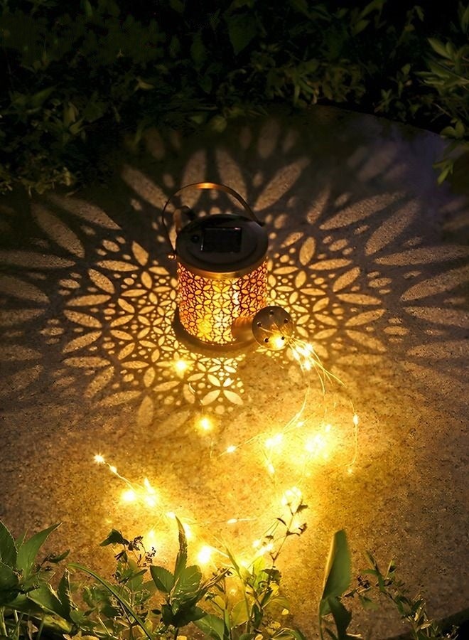 MIXDE Solar Powered Led Lawn Lights,Solar Watering Can Light,Waterfall Lights Waterproof Solar Garden Light For Garden Patio Yards,Auto Light Up At Dark - Image 3