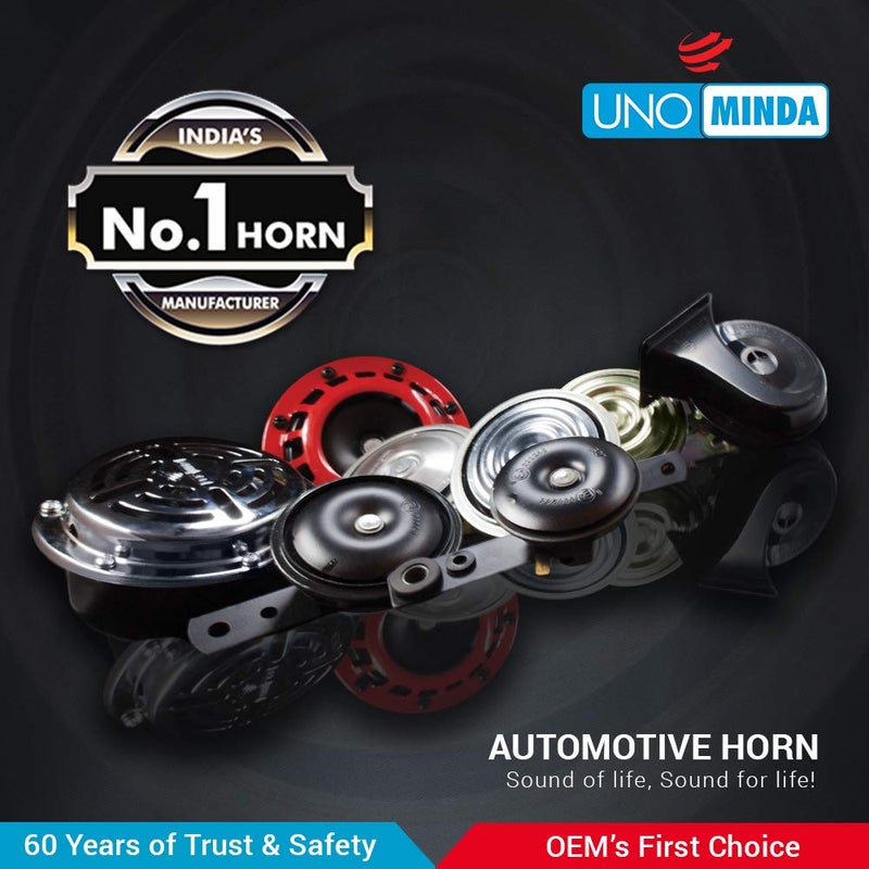 UNO MINDA 890003 24V Reverse Horn Compact - Universal for All 4 Wheeler - Image 2