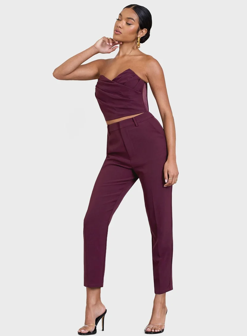 Club L London High Waist Tailored Pants