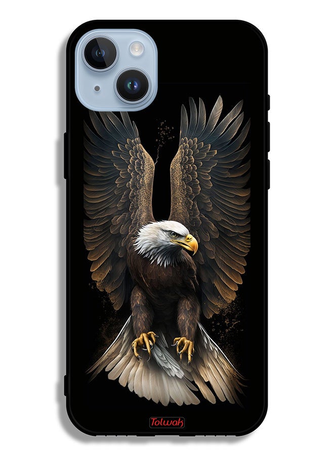 Tolwak Apple iPhone 14 Plus Protective Case Eagle Spread Wings - Image 2