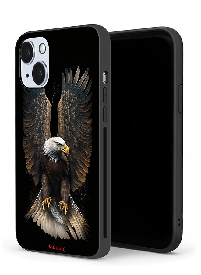 Tolwak Apple iPhone 14 Plus Protective Case Eagle Spread Wings - Image 1
