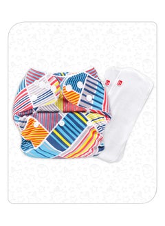 babyhug Babyhug Reusable Cloth Diaper with SmartDry Inserts, Free Size - Multicolor 