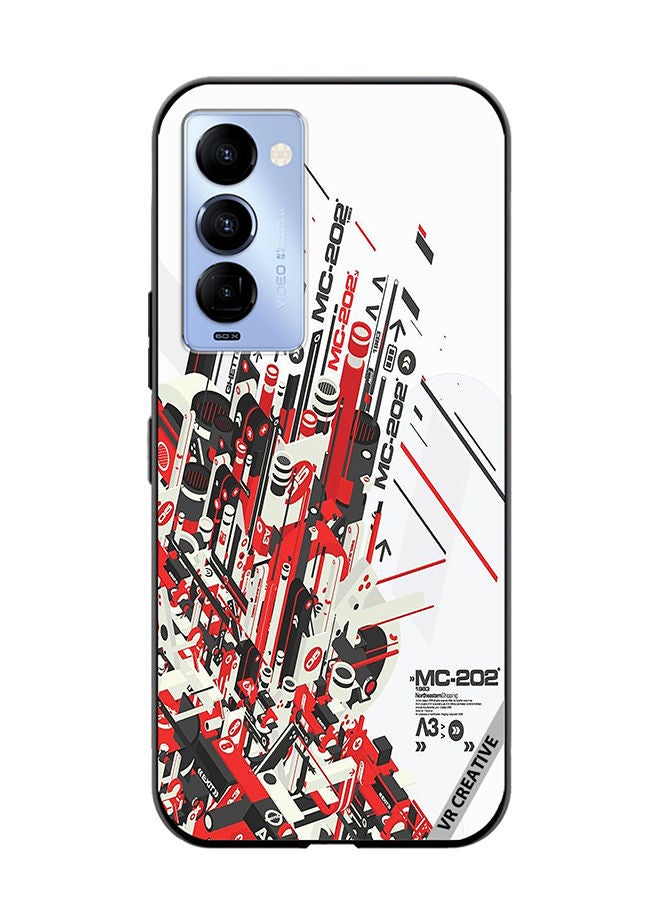 VR CREATIVE Protective Case Cover For Tecno Camon 18/18 P Mc 202 Design Multicolour - Image 1