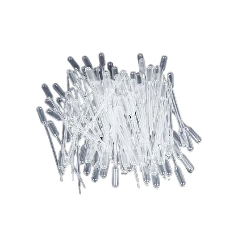 100 Pieces Disposable Transfer Plastic Graduated Pasteur Pipette Dropper (3ml)