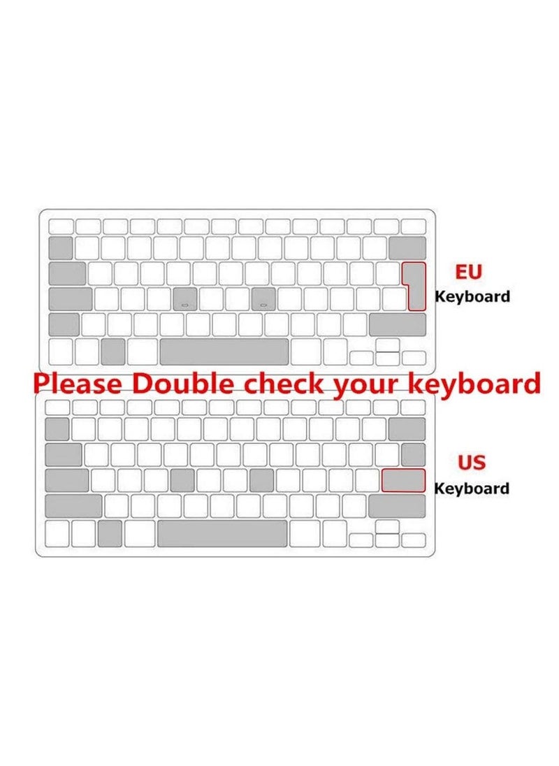 AMM - UK Layout Arabic Language Silicone Keyboard Cover Skin for Macbook Air/ Pro Retina 13/15/17 with or w/Out Retina Display  2015 or Older Version and  I Mac Older Black - Image 1