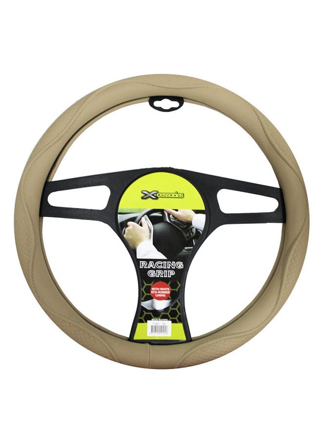 XCESSORIES Xcessories Leather Steering Cover Beige 