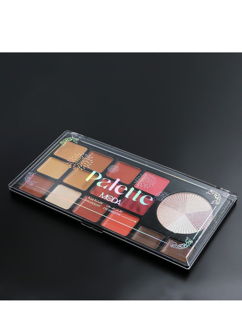 مودا باليت مكياج |احمر خدود اضاءة وجه خافي عيوب جل حواجب