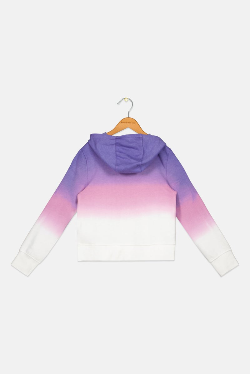 Hurley Kids Girl Sportswear Fit Long Sleeve Outdoor Hoodie, Multicolor - Image 2