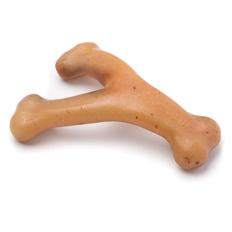 Benebone Wishbone Durable Dog Chew Toy for Aggressive Chewers, Real Chicken, Made in USA, Small, for Any breed - Image 1