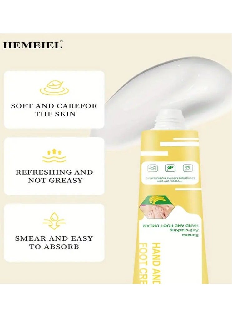 HEMEIEL 30g,Banana Foot And Hand Cream For Dry Cracked Skin,Deeply Moisturizing Your Dry And Cracked Skin,Foot And Hand Care Product ! - Image 4