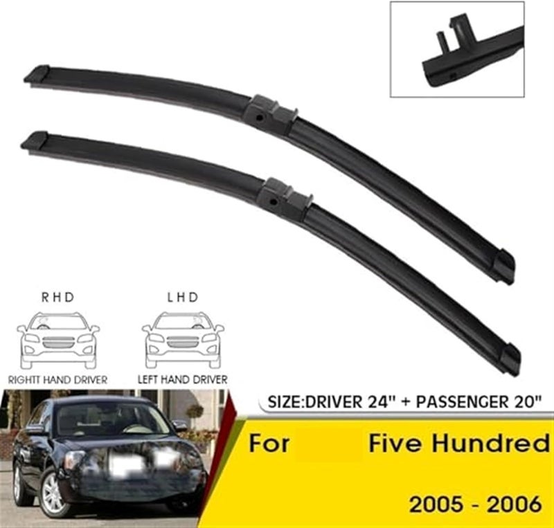 QASULER Car Front Wiper Blades for Ford Five Hundred - Image 4