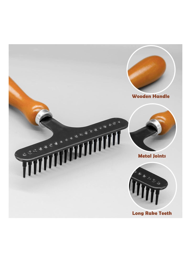 SYOSI - SYOSI, Hand Held Carpet Rake for Matted Carpet - Image 1