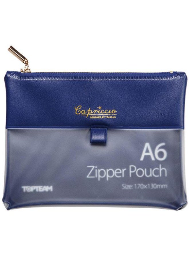 Document Pouch A6 Top load Opening Blue