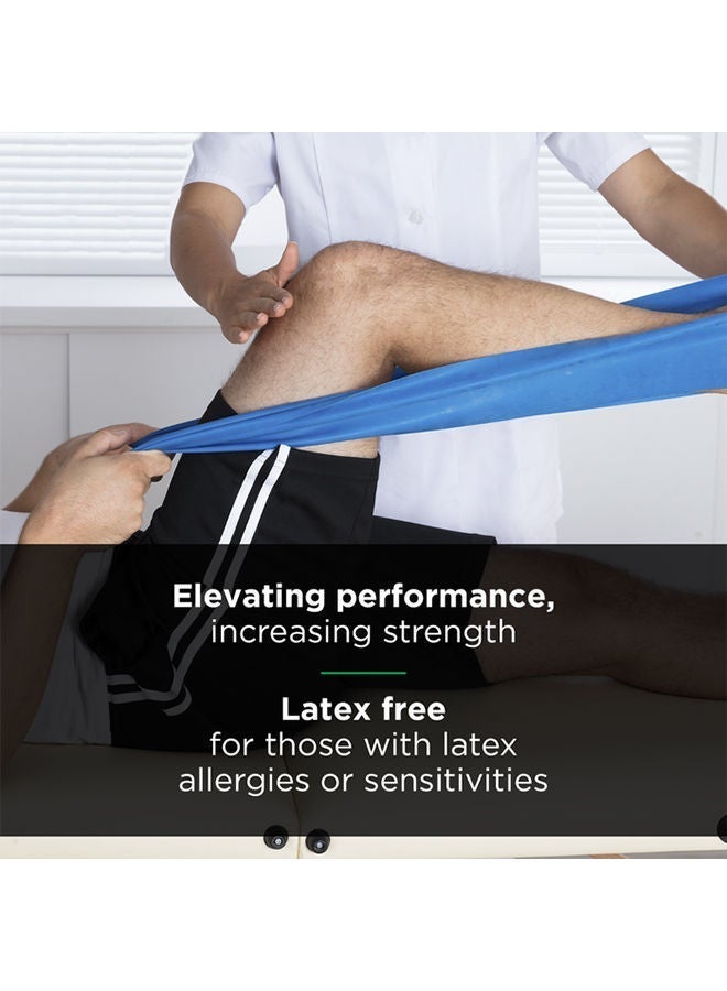 THERABAND Non-Latex Resistance Band - Extra Heavy Blue Level 5 Professional Elastic Band for Physical Therapy, Strength Training & Rehabilitation - 1.5m Individual Band - Image 5
