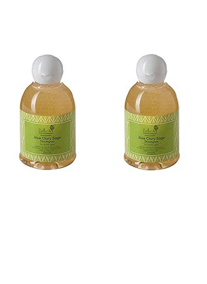 Rustic Art - Aloe Clary Sage Shampoo Set Of 2 175 Gms X 2 - Image 1
