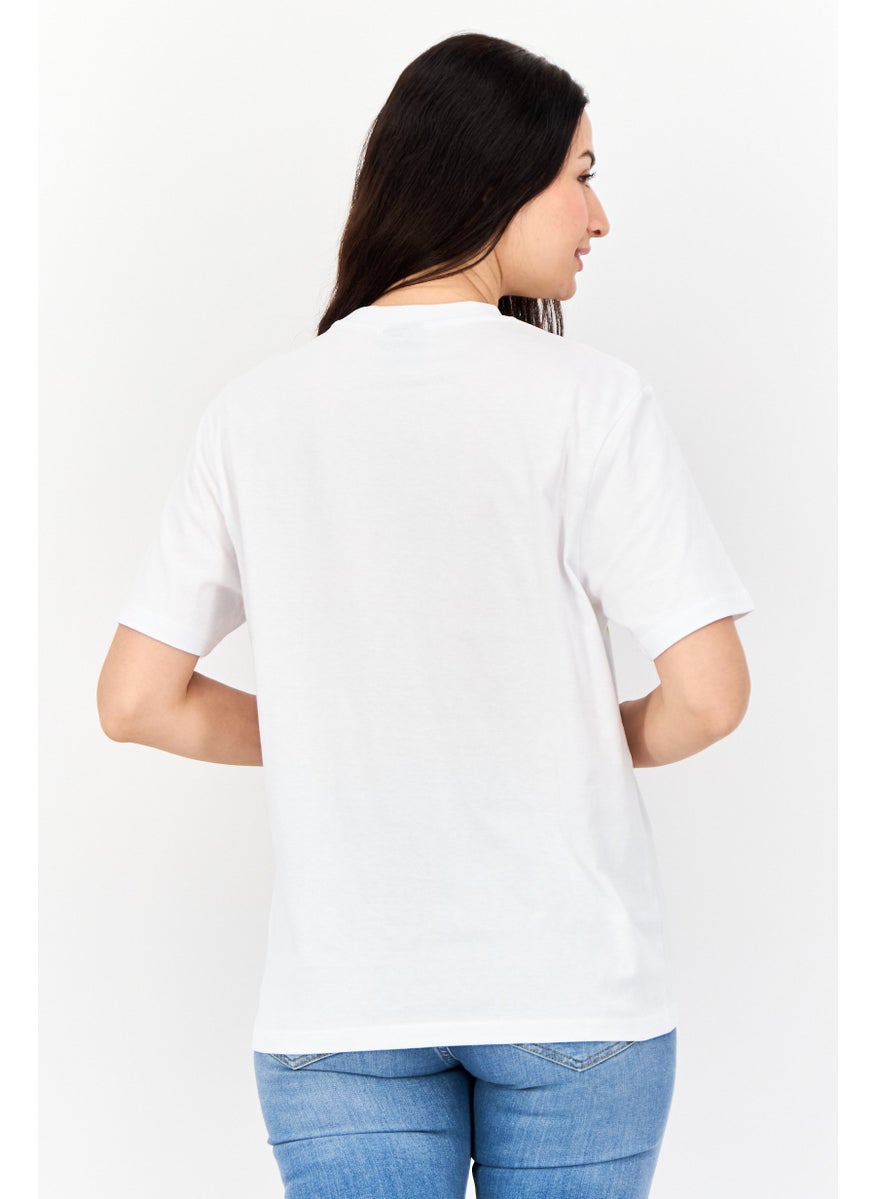 Marilyn Monroe - Women Oversized Fit Crew Neck Short Sleeves Graphic Print T-Shirt, White - Image 1