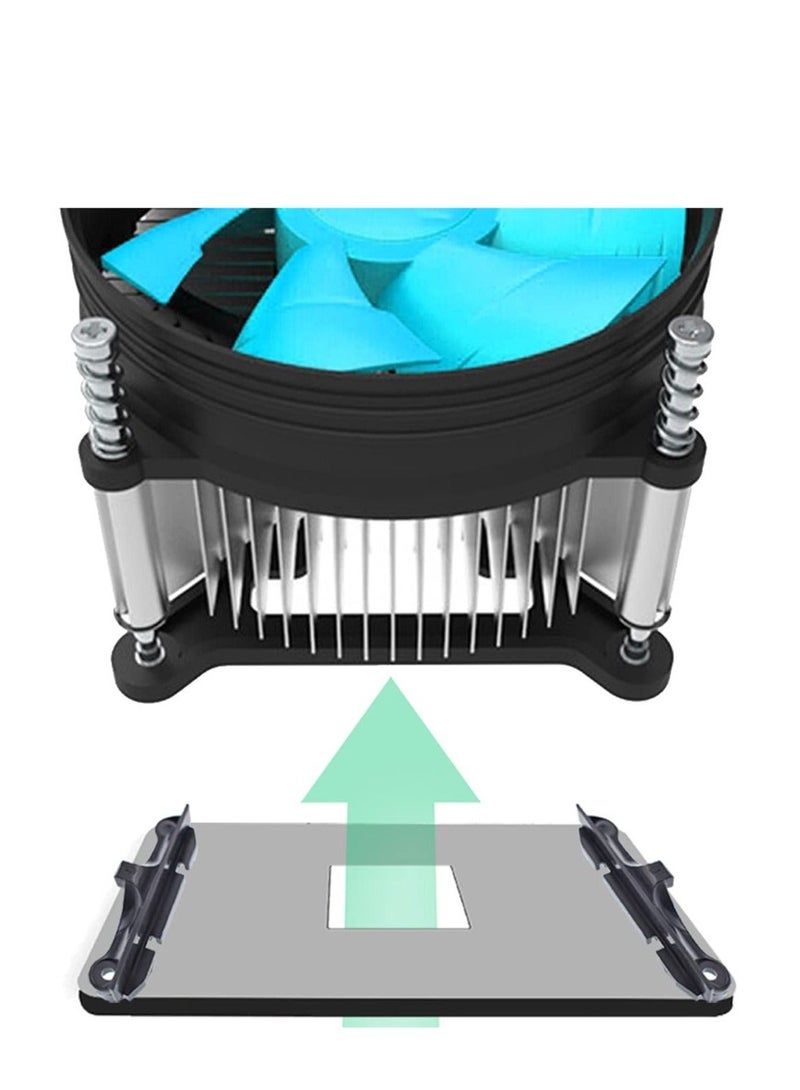 2 PCS AM4 Durable CPU Heatsink Bracket, Hook-Type Air-Cooled or Partially Water-Cooled Radiators, Suitable for AM4 (Black) - Image 5