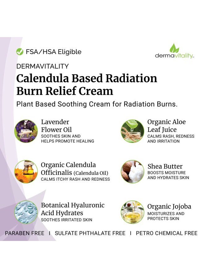 UltimateVitality Radiation Burn Relief Cream 6 Ounces Cream for Radiation Patients, Natural, Organic, Paraben, Pthalate Free Calendula Based Cream for Radiation Burns - 6 Ounces (Lavender) - Image 2