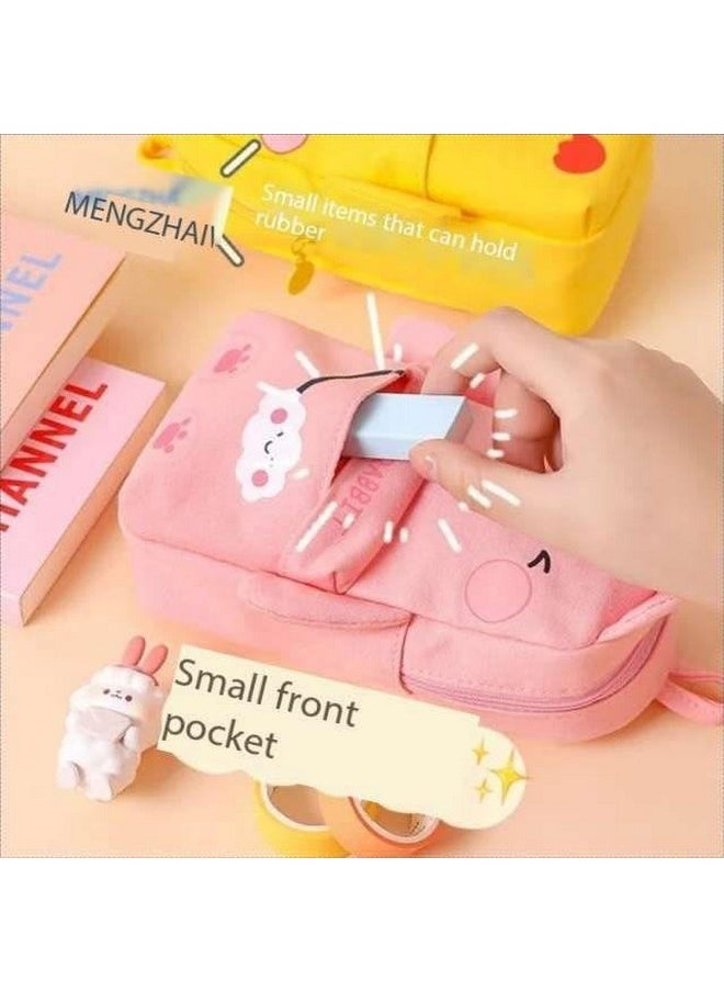 Happy Kids Happy Kids Zipper Pencil Pouch (Pink)  - Image 3