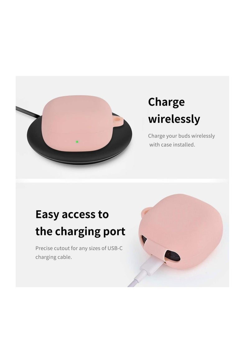 Silicone Case Cover for Galaxy Buds+ Plus(2020)/Galaxy Buds(2019) Samsung Galaxy Earbuds Protective Skin with Carabiner